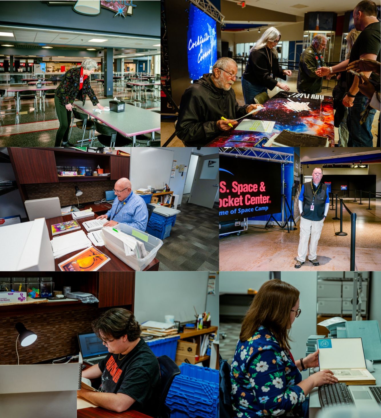 Our wonderful volunteers helping different departments.