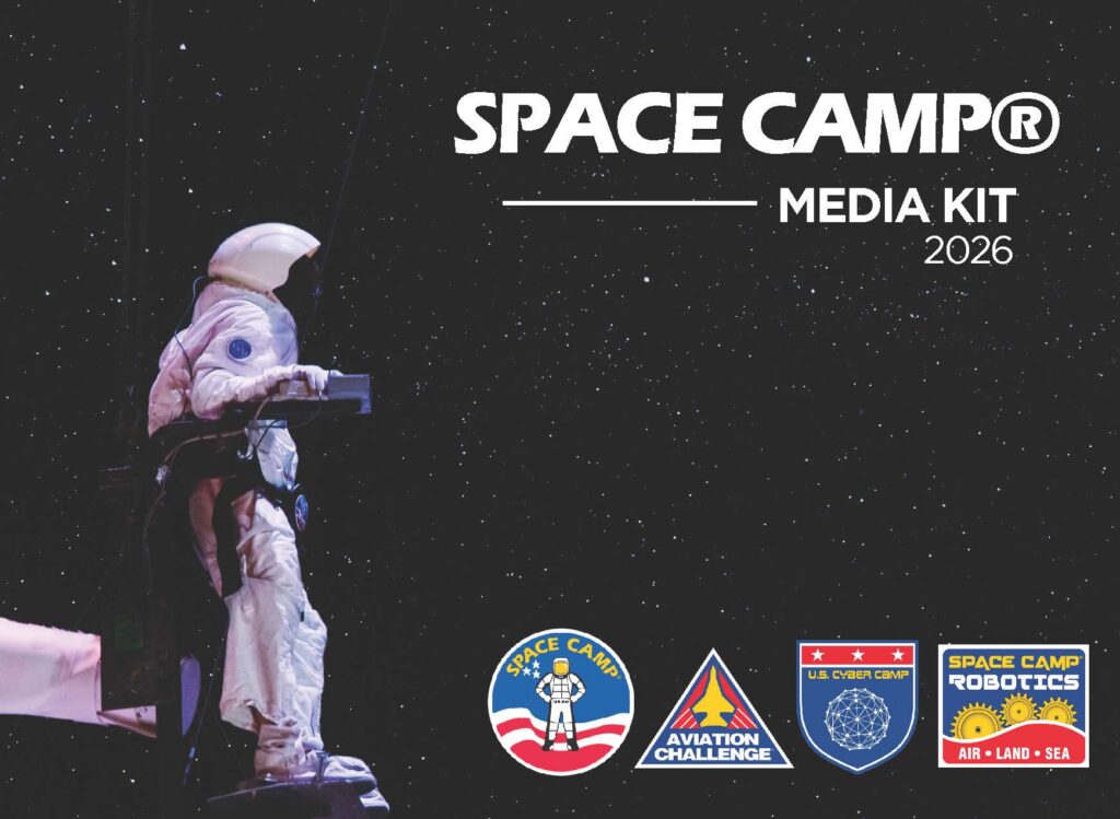 the first page of our 2026 Space Camp's media kit