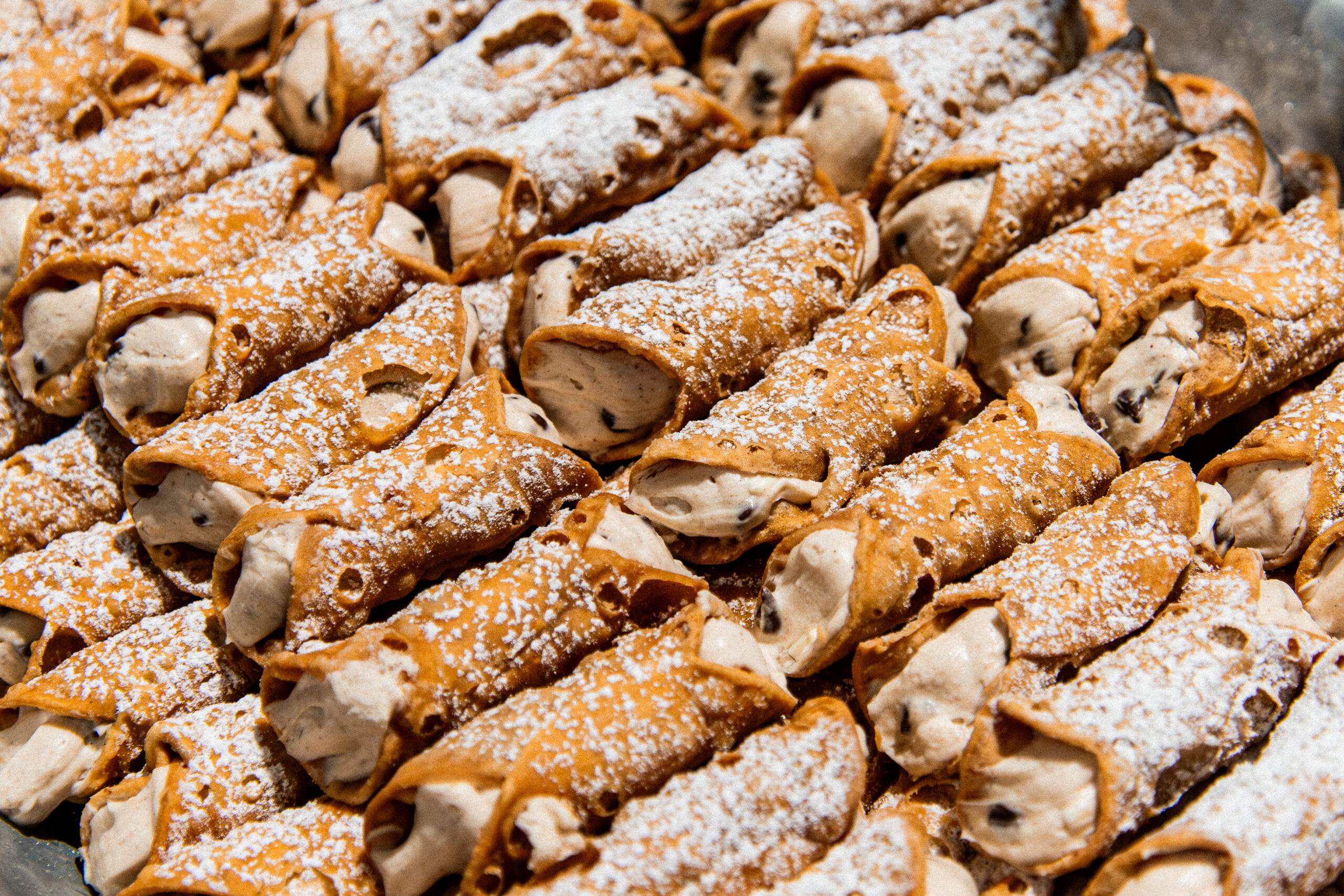 picture of cannoli pastries made by our catering staff during one of the special events in the Saturn V Hall.