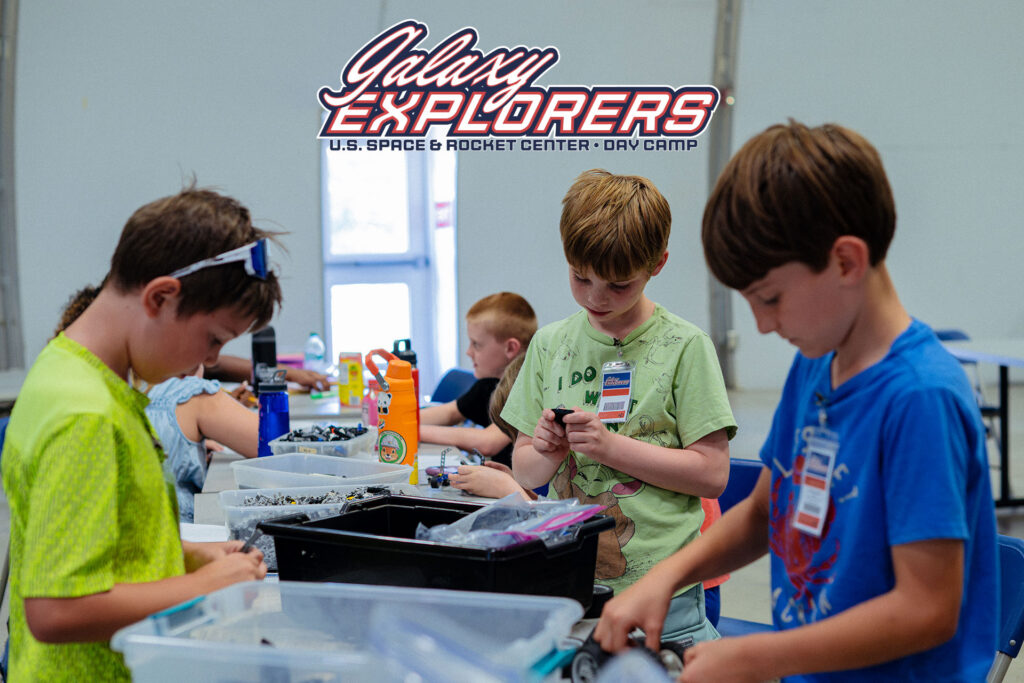 Kids having fun during their Galaxy Explorers activity