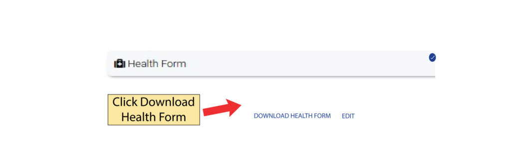 Click on HEALTH FORM.