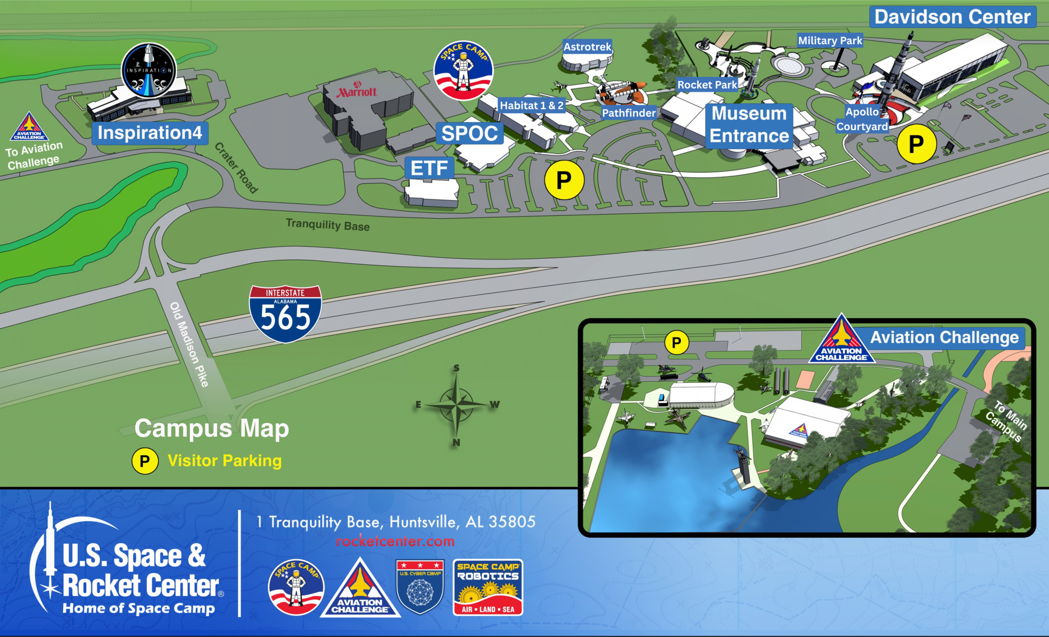 Campus Map - U.S. Space & Rocket Center